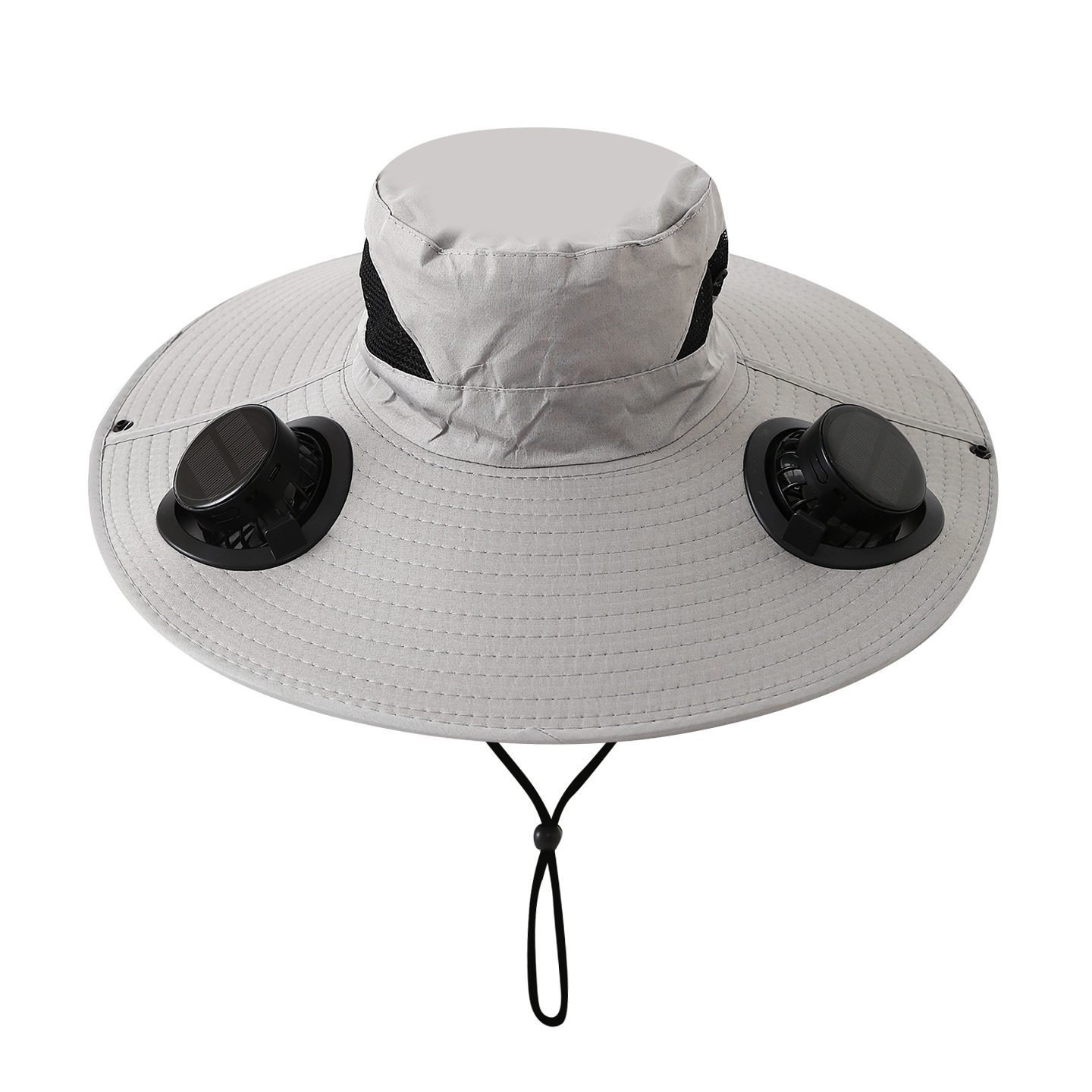 Solar-powered fan hat for men, perfect for summer, air conditioning, fishing, outdoor use, sun protection, UV protection, and charging.