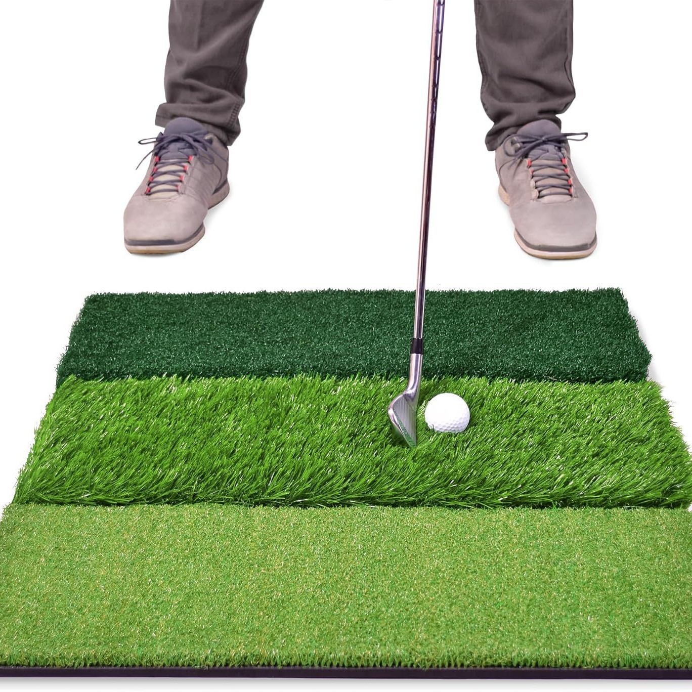 Golf hitting mat, indoor and outdoor practice mat, single grass hitting mat, golf course mat manufacturer