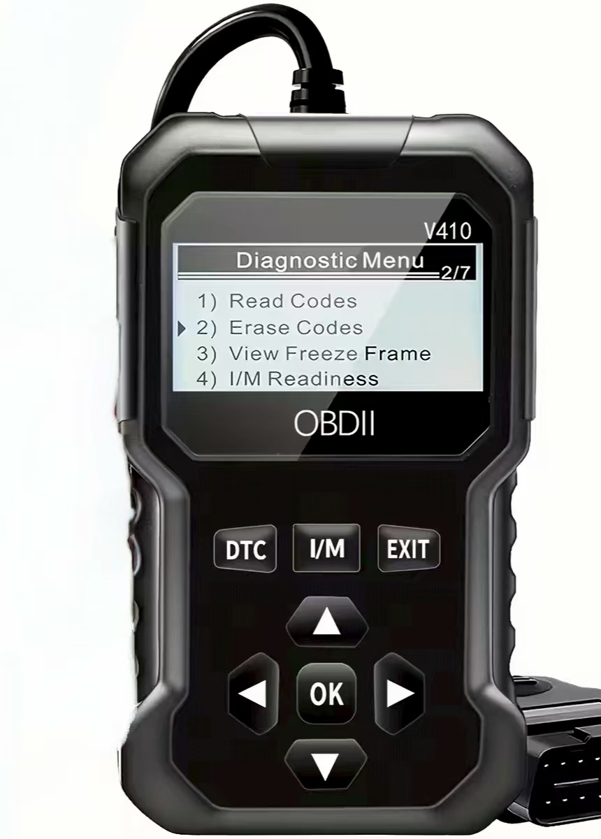 The ELM327 OBD2 automotive diagnostic tool supports battery voltage detection by reading data streams.