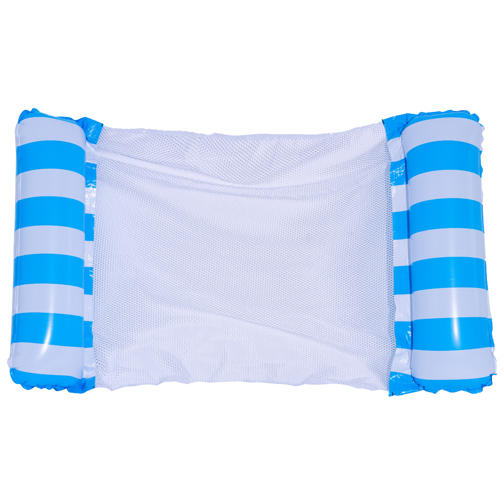 New cross-border inflatable hammock with net, foldable, dual-use, backrest, floating, drainage, recreational lounge chair, floating sofa
