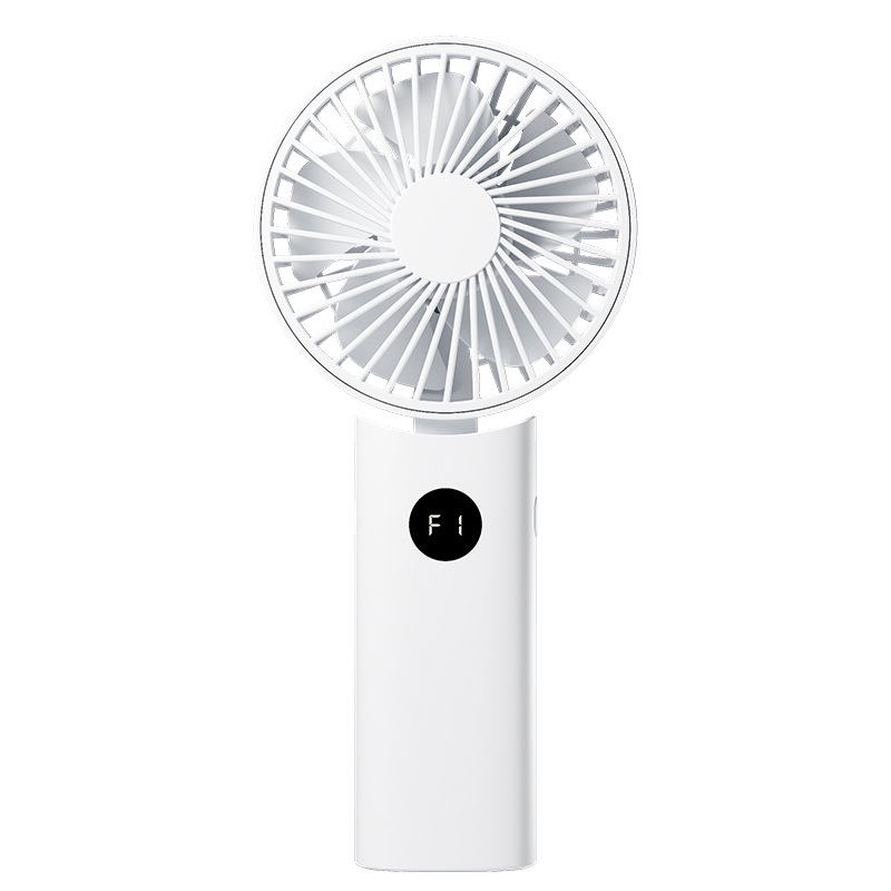 New cross-border five-speed fast digital display handheld fan, portable smart USB outdoor large battery with long battery life