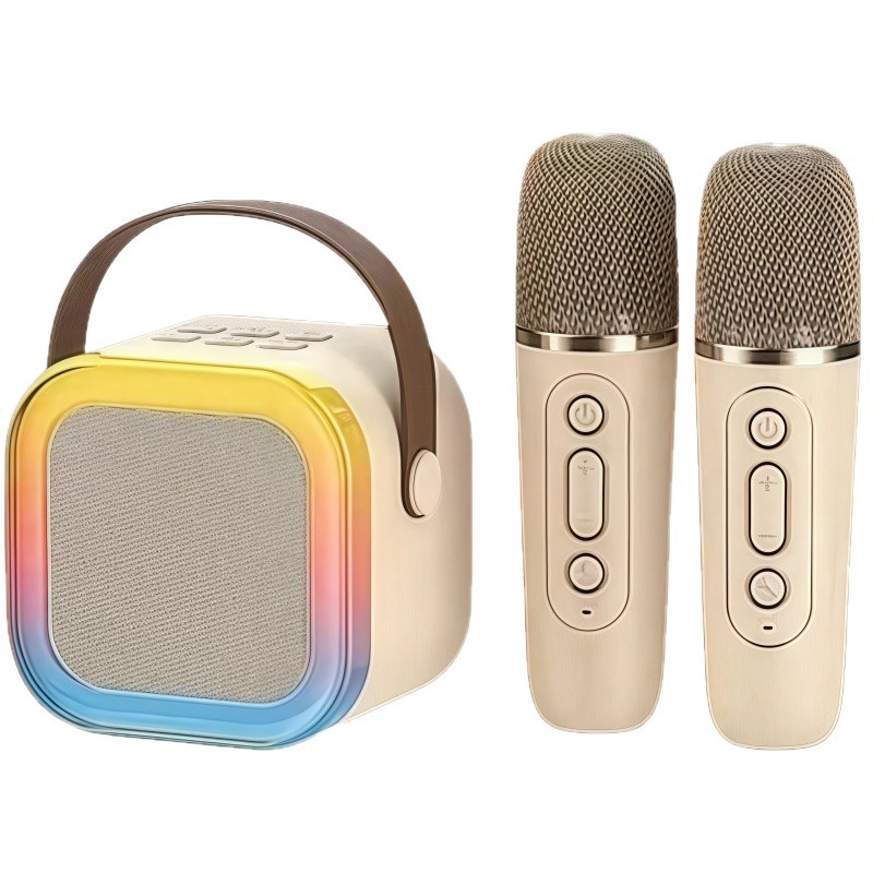 Microphone Karaoke Bluetooth Speaker with Microphone Home Singing K12 Set for Everyone Karaoke Wireless Bluetooth Speaker