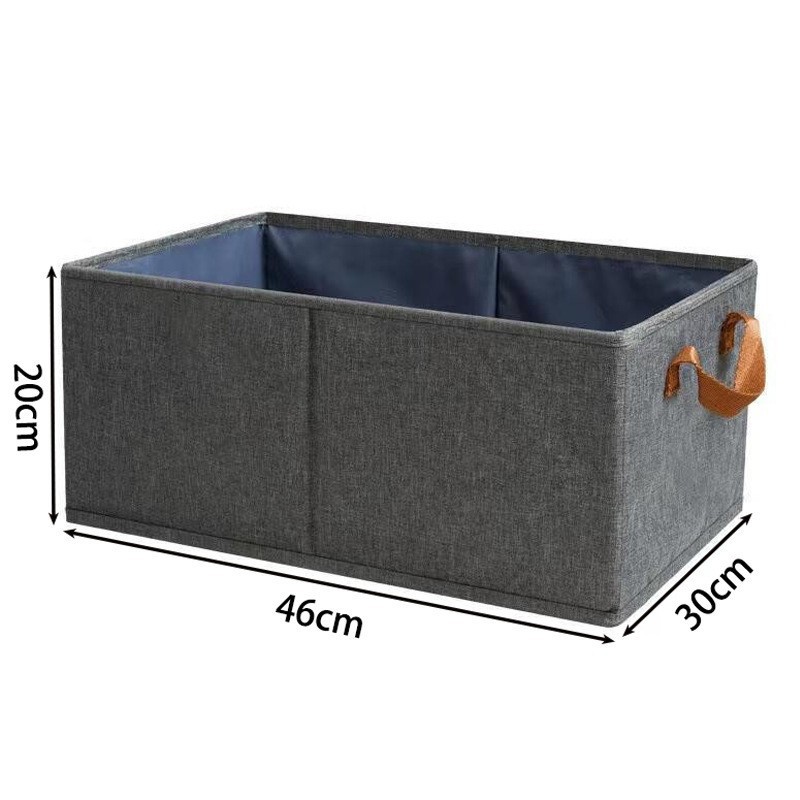 Foldable drawer-type large-capacity storage box with cationic steel frame, multi-functional storage box with handle.