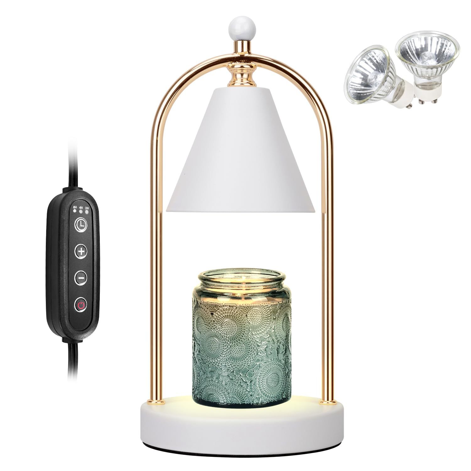 Cross-border popular American retro style candle lamp, double pole decorative table lamp, bedroom adjustable metal aromatherapy candle lamp