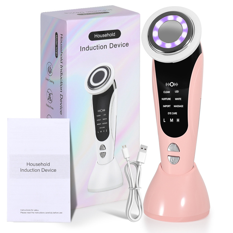 Cross-border import device, home electronic beauty device, home facial temperature-sensing pore cleaner, face washing and cleansing import device