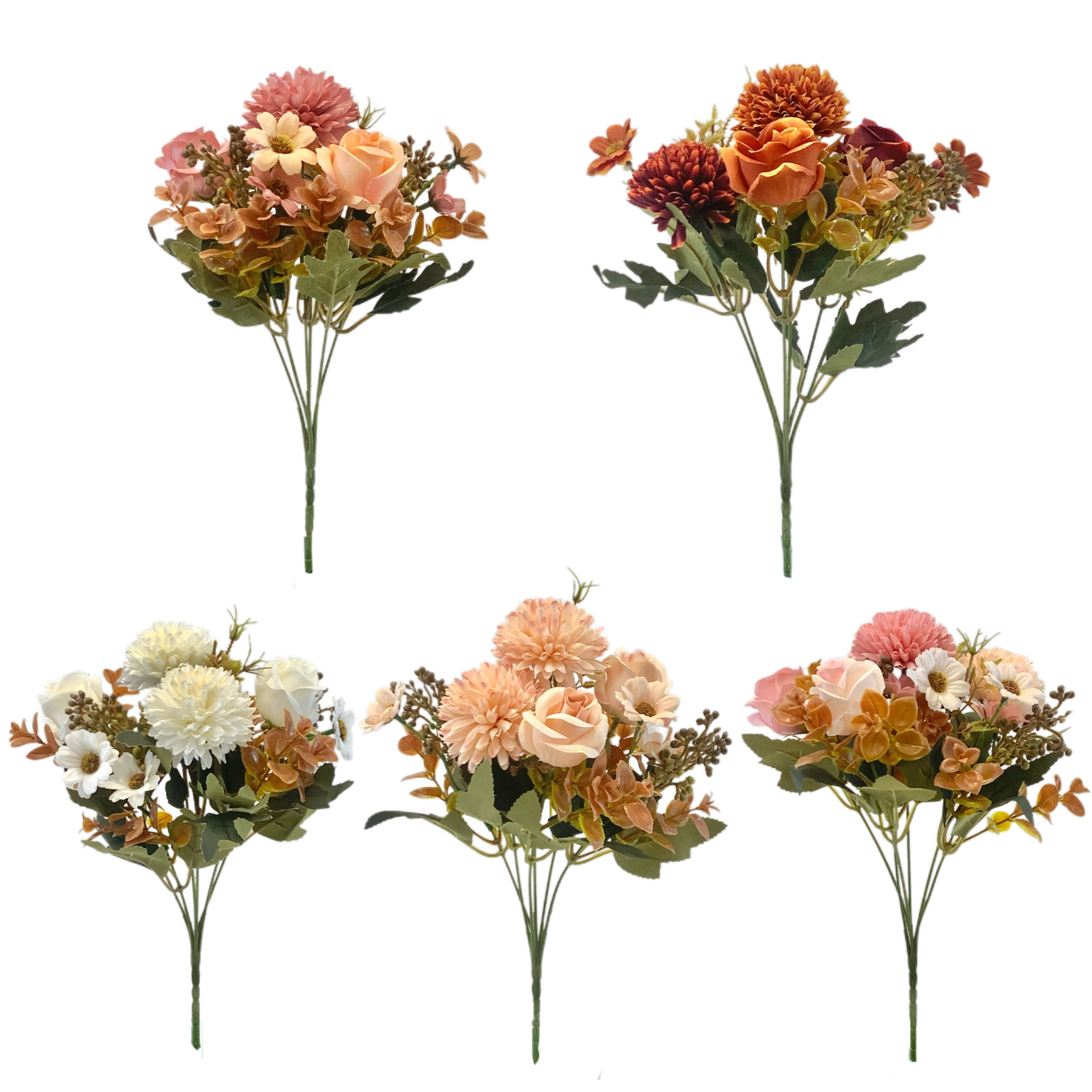 Holding a bouquet of Feli roses, a European-style country photo prop, daisies, Persian roses, artificial flowers, interior decoration flower arrangement