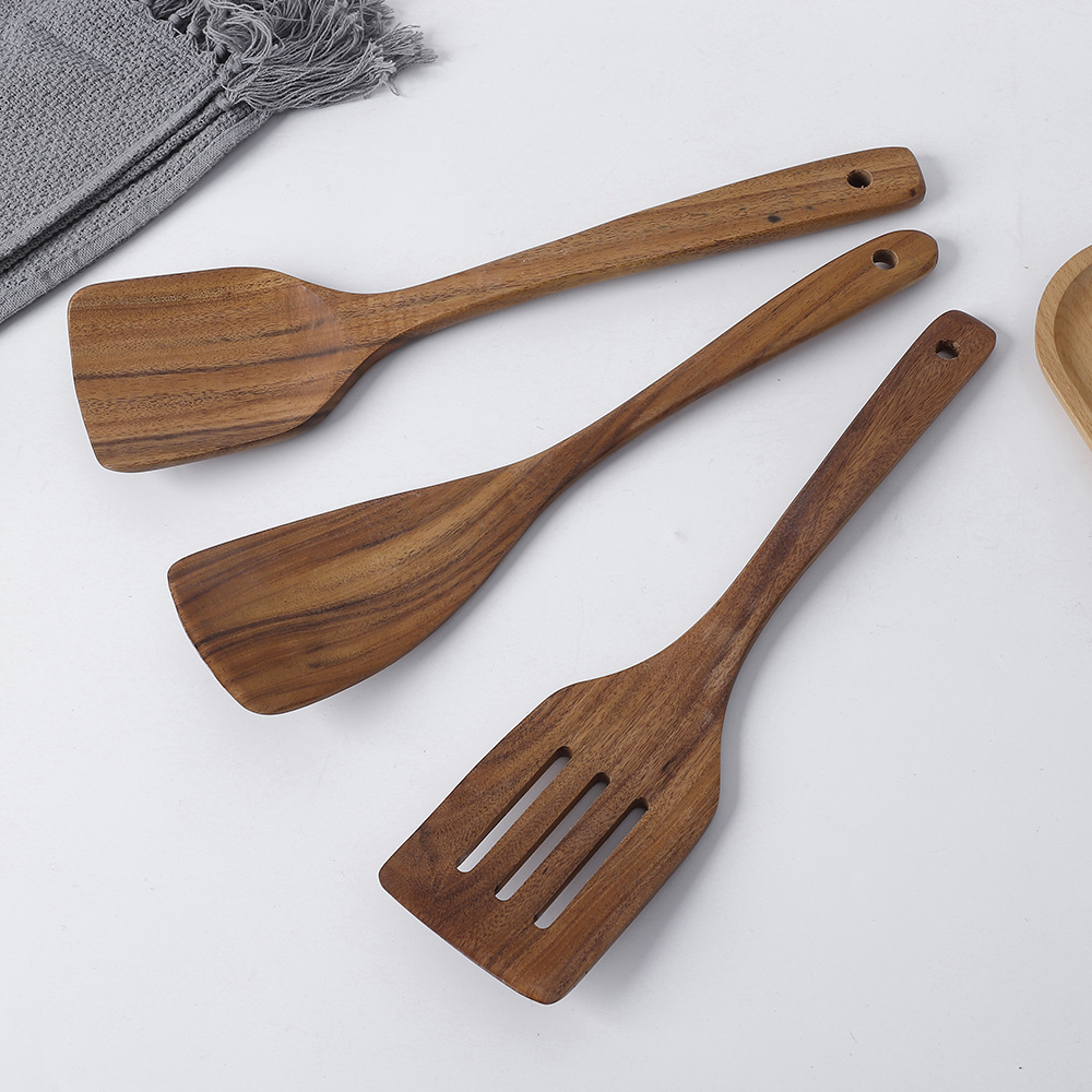 Wholesale of acacia wood spatulas, wooden spatulas, cooking spatulas, kitchen utensils, cooking spoons, strainers, soup spoons, rice spoons and tableware