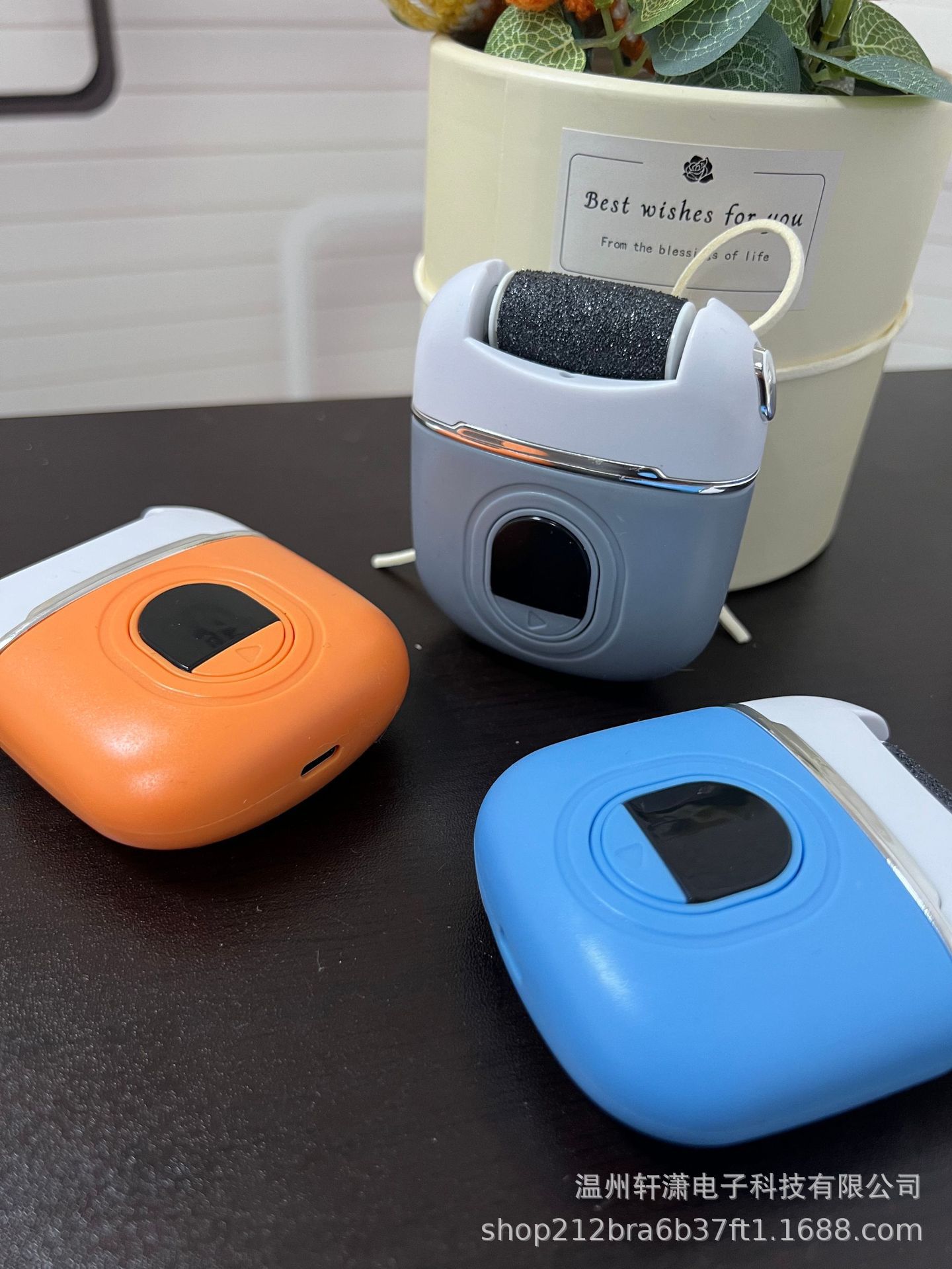 Cross-border wireless electric foot file, callus remover, foot file stone, heel scrubber, home use foot scrubber.