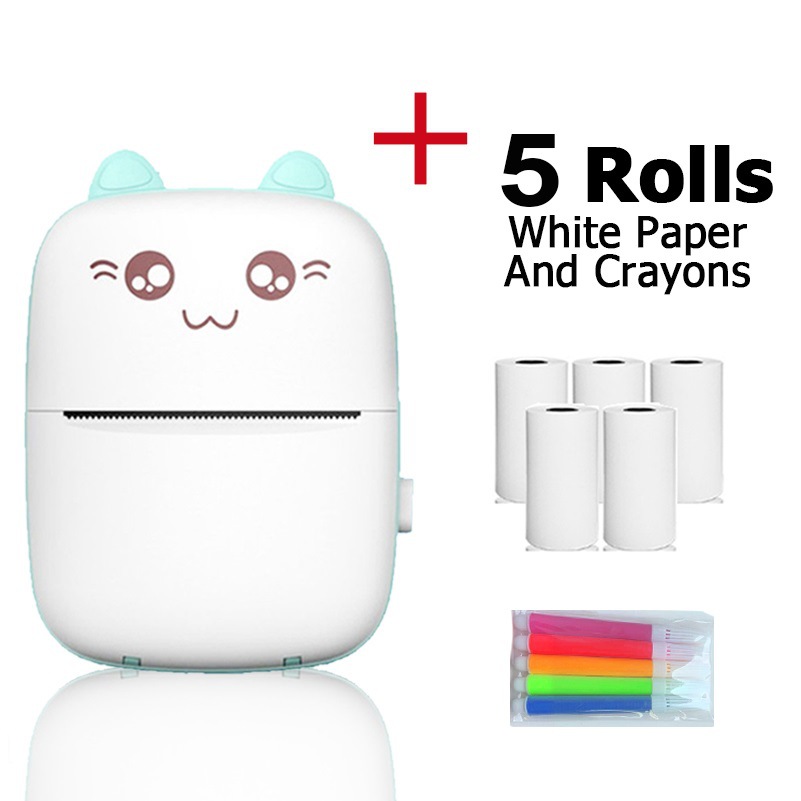 Cross-border C9 handheld portable mini cartoon wireless Bluetooth error correction thermal printer pocket label printer gift