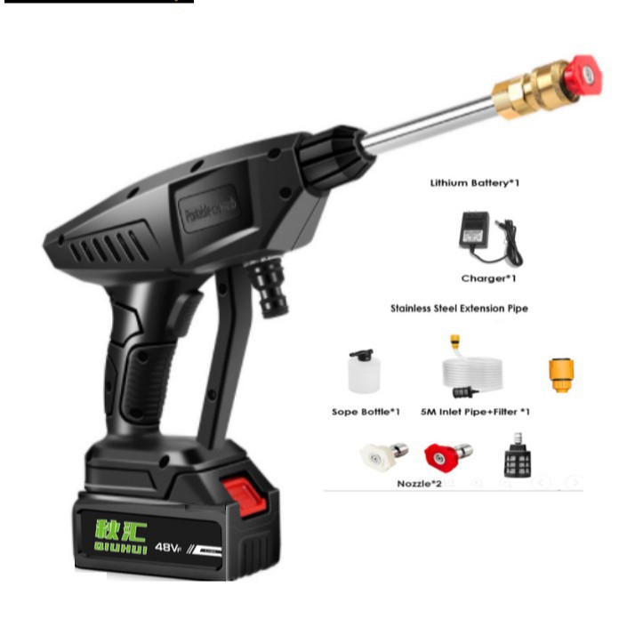 Cross-border trade of wireless portable high-pressure lithium battery car wash water guns from Vietnam, Philippines, Malaysia, Indonesia, and Southeast Asia.