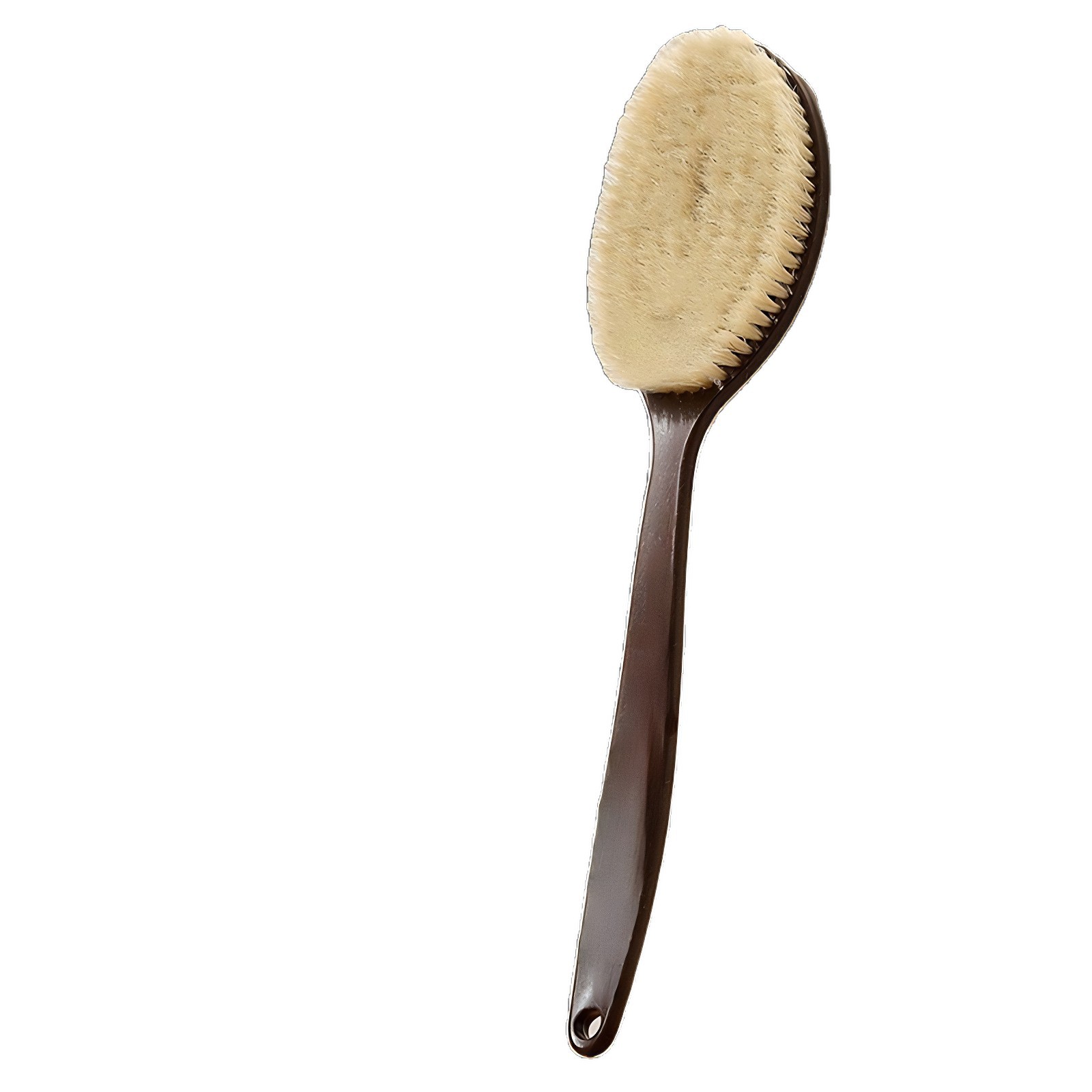 [Viral Item] Long Handle Bath Brush with Boar Bristle, Use for Scrubbing Body Dual-Use (Wet &amp; Dry)