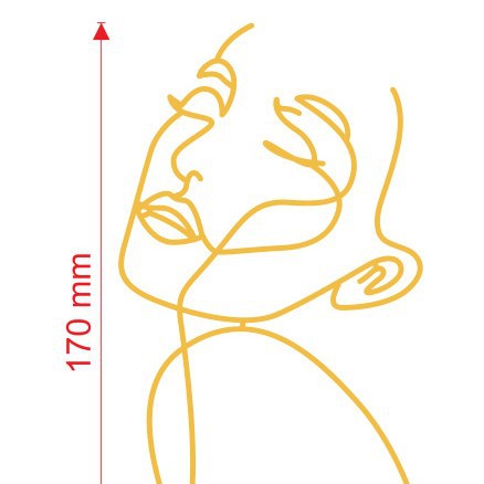 New cross-border acrylic cake topper featuring a minimalist face design and a gymnastics girl.