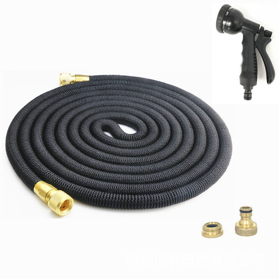 Telescopic water hose, magic flexible hose, extendable car wash water gun, special household high-pressure water gun nozzle, watering tool