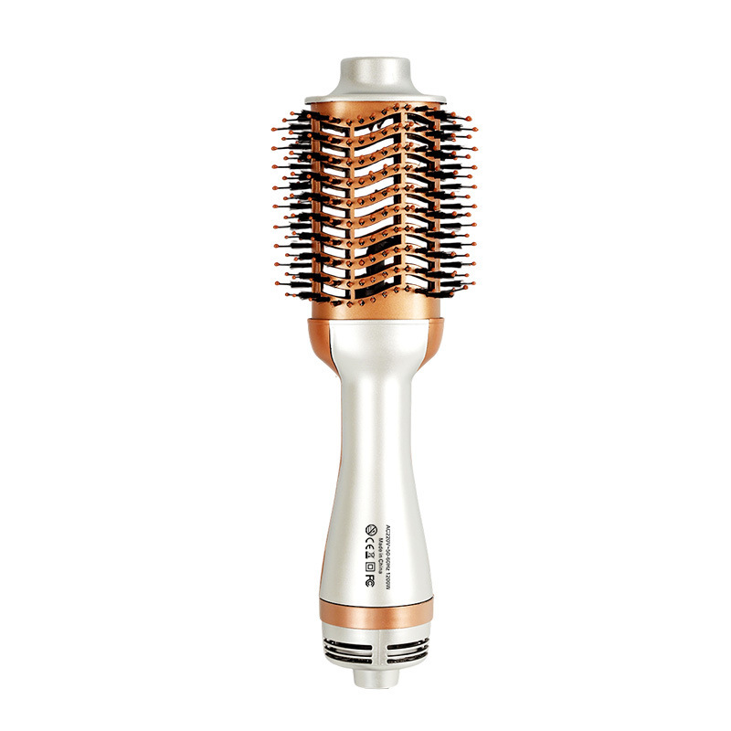 Cross-border, non-damaging, heated, multi-functional hair dryer and comber in one, 2-in-1 hair straightener and curler.