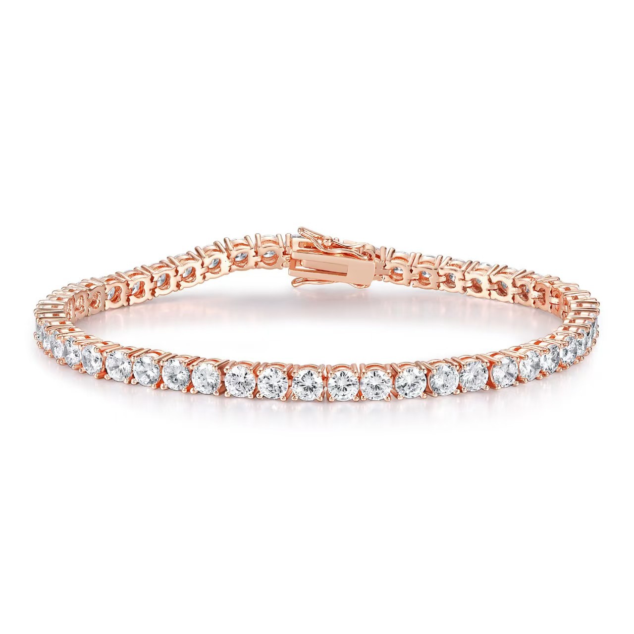 34mm, 5mm, 6mm tennis bracelets, European and American hip-hop accessories, copper micro-inlaid zircon, single-row zirconium bracelets wholesale