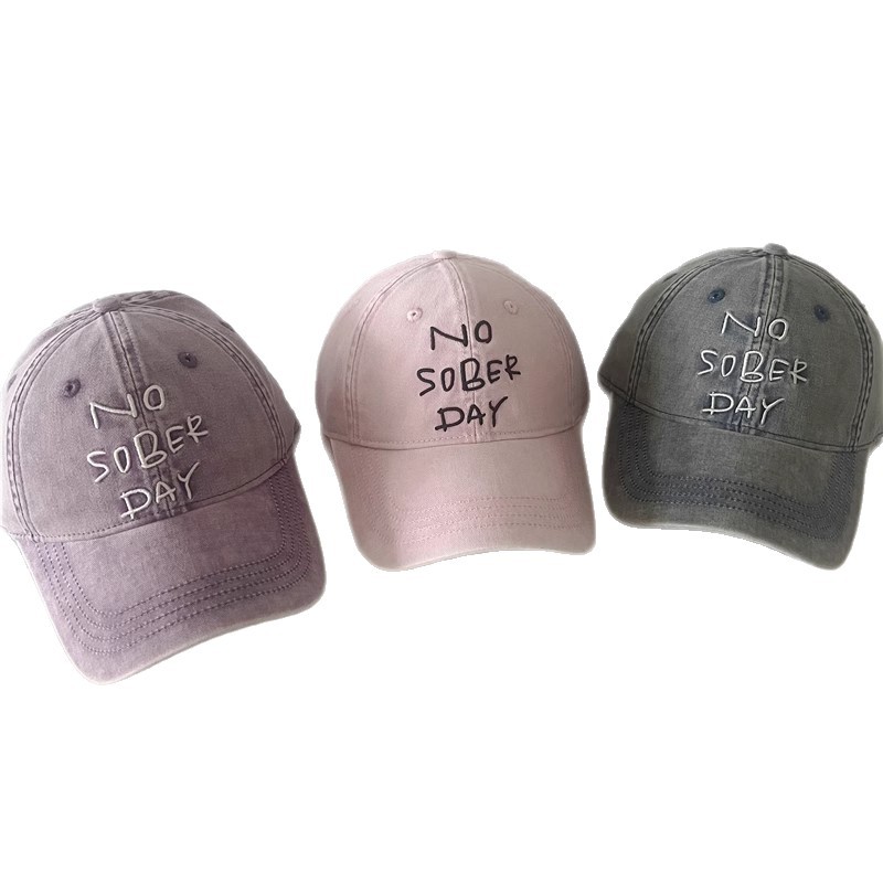 2026 Spring/Summer New American Style Oversized Baseball Cap, Unisex, Fashionable, Washed Cotton, Soft Top, Distressed Duckbill Cap