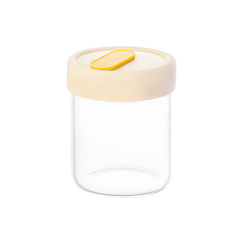 Oat tea, coarse grains, snacks, yogurt sealed jars, glass sealed jars, kitchen food-grade transparent moisture-proof storage jars