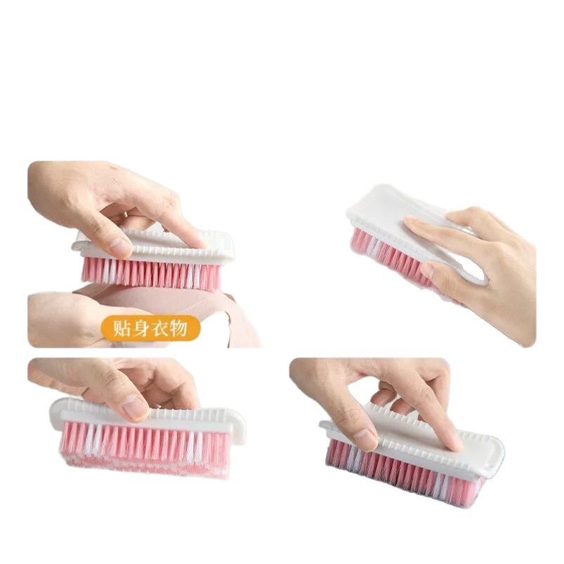 Laundry brush, cleaning brush, hard bristles, long bristles, specially formulated, densely packed, lint-resistant, durable, household use, gentle on clothes, laundry, shoes, and board brush