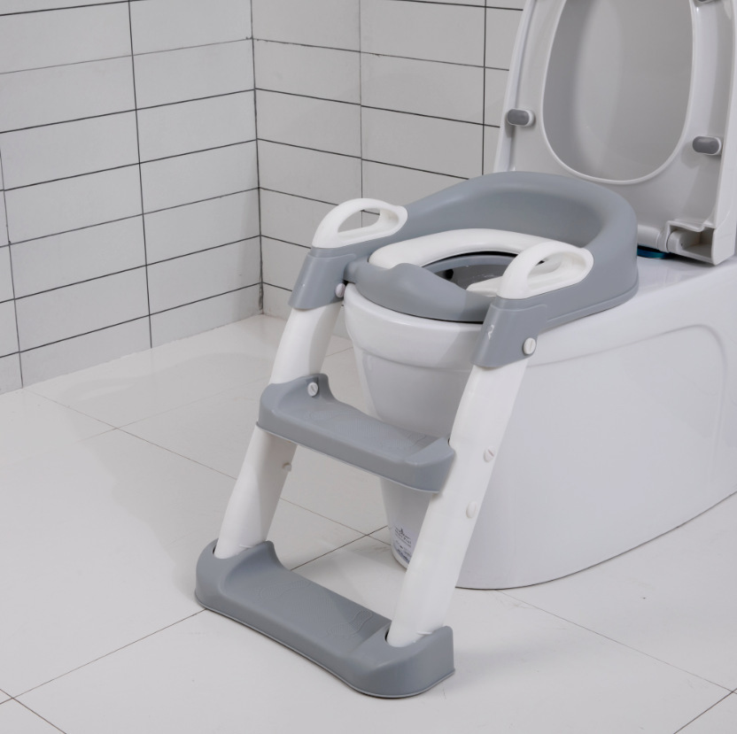 Portable child toilet seat ladder, toddler toilet seat, children's step folding toilet seat