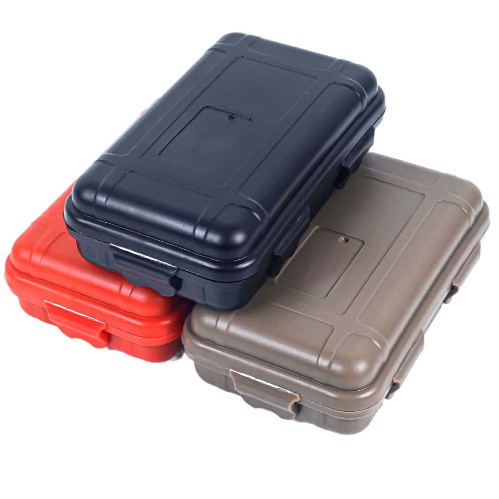 Cross-border EDC Outdoor Waterproof Box (Small) Shockproof and Pressure-resistant Survival Kit Box Outdoor Sealed Storage Box