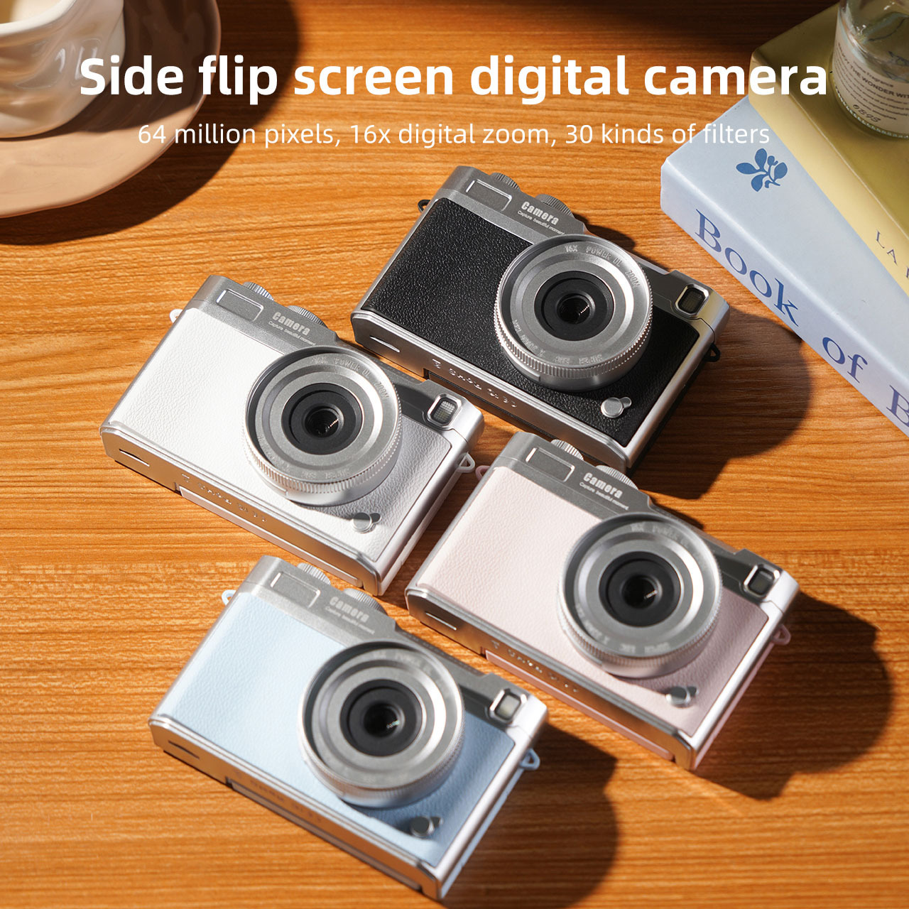 Wholesale of 4K high-definition flip-screen digital cameras with selfie capabilities and retro CCD point-and-shoot function for cross-border digital cameras and mobile phones.