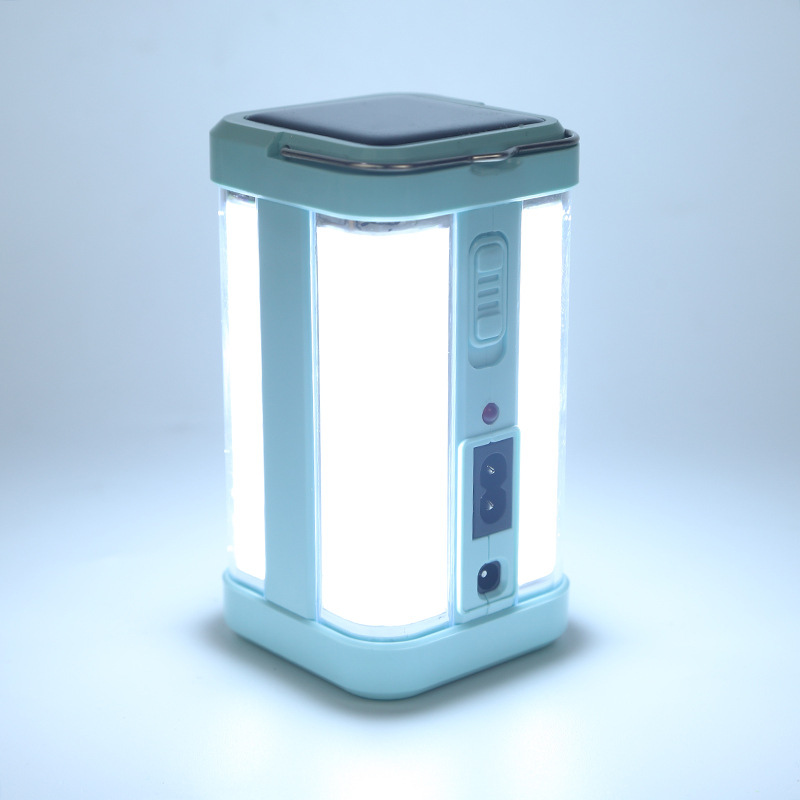 WD-8002S Emergency Light, Solar Rechargeable Camping Light, Portable Street Light