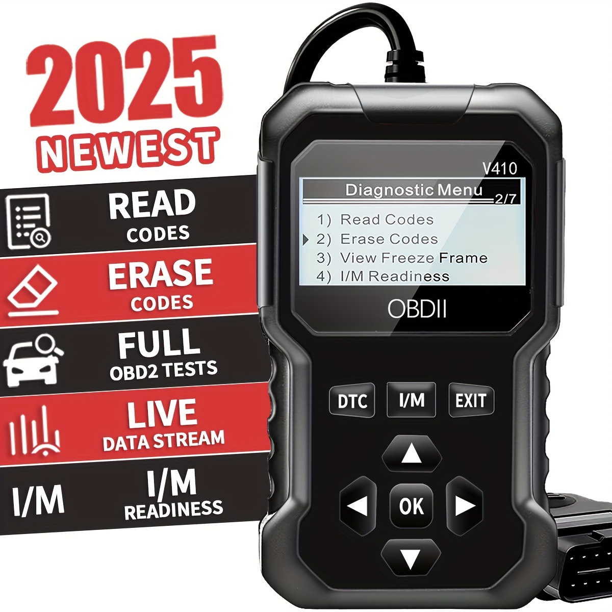 OBD2 Car Engine Fault Diagnostic Tool V410 Code Reader Card (Multilingual, Cross-border Trade Wholesale)