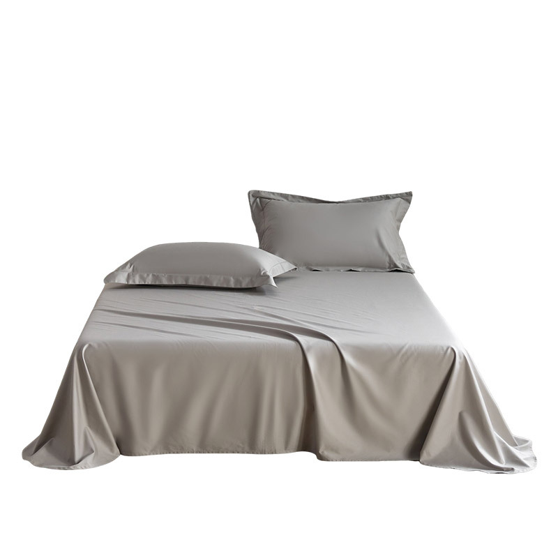 High-end Class A 100% cotton Xinjiang long-staple cotton sateen pure cotton bed sheet, single piece, solid color, double size, can be worn naked.