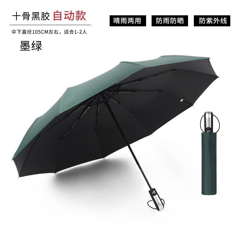 Fully automatic folding umbrellas, large size, sturdy, extra-large, double size, sun protection, rain umbrellas available, advertising accepted.