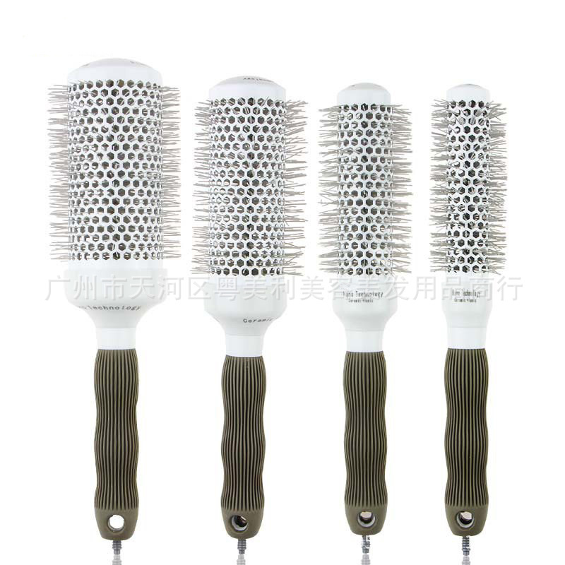 Curly hair round brush, salon styling round brush, air brush, volumizing hair round brush, curling brush, blow-drying straightening brush