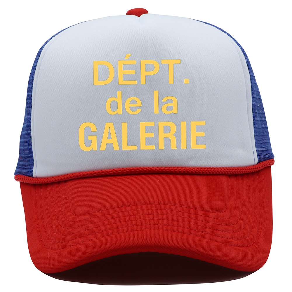 American trendy brand mesh cap, couple sunshade truck cap, summer printed baseball cap, casual sun protection cap, outdoor truck cap.