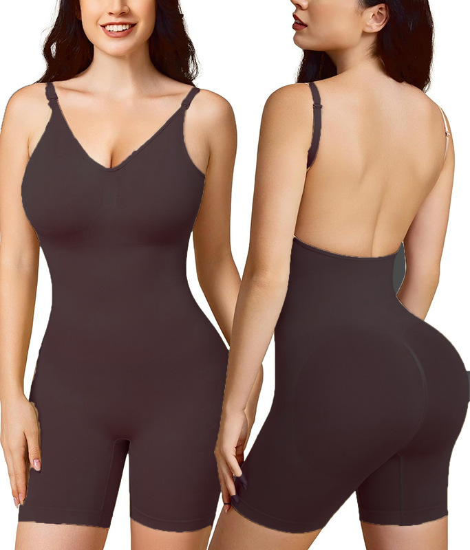 New cross-border bodysuit shapewear, tummy control, U-back lifting, hip shaping, postpartum shaping bodysuit.