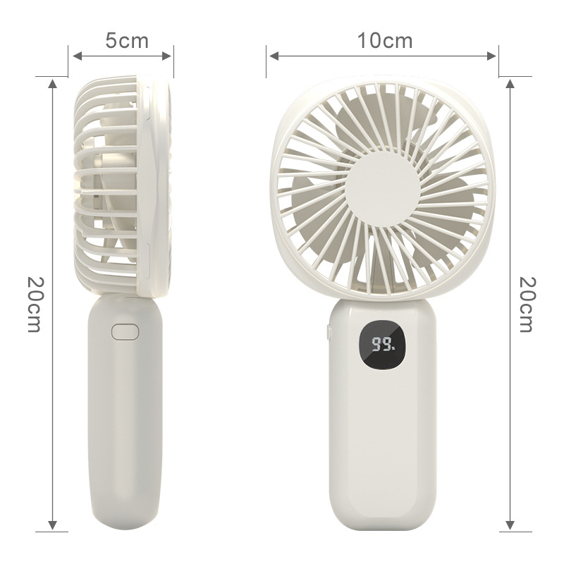 2024 New Handheld Mini Desktop USB Rechargeable Portable Silent Night Light Power Bank with Digital Display