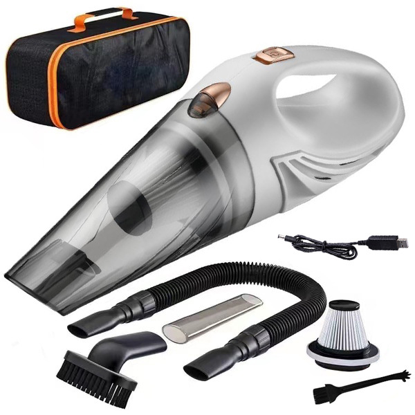 High-power handheld vacuum cleaner for car and home use, cordless, rechargeable, cross-border e-commerce.