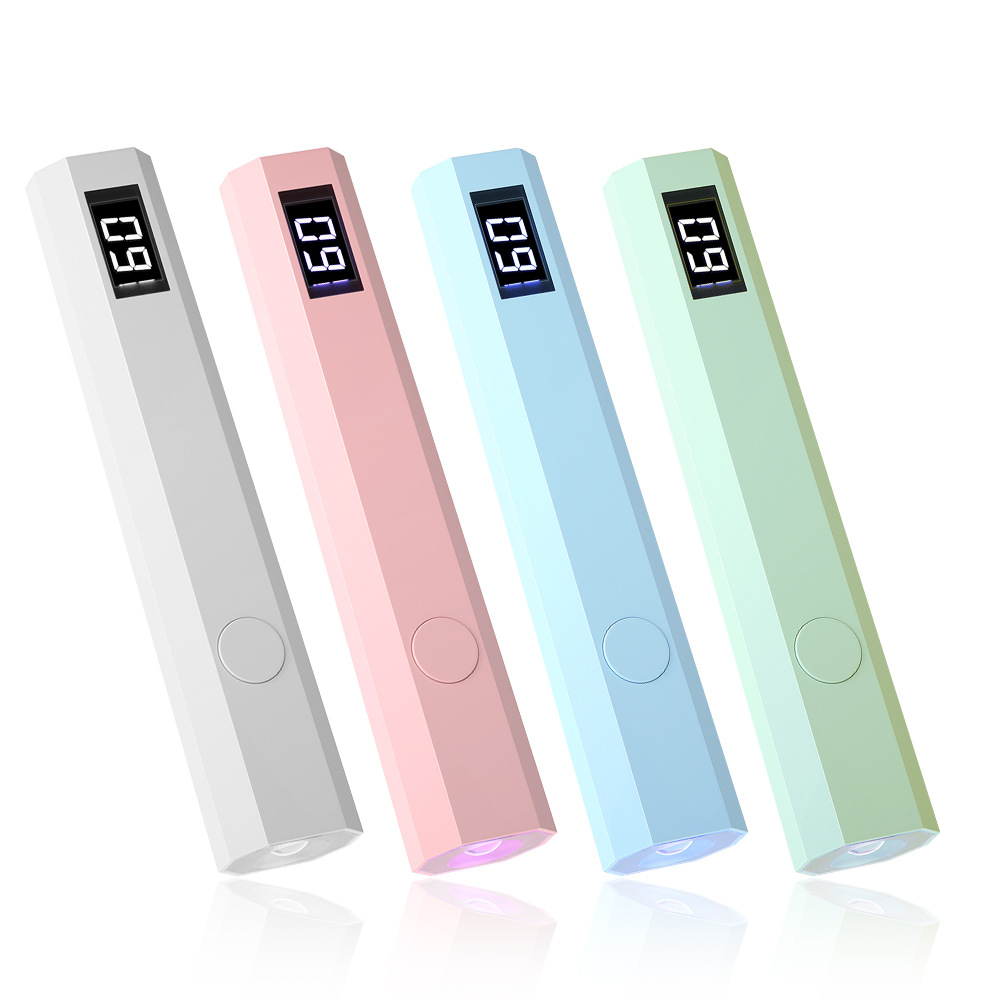 Rechargeable nail lamp with 180mAh battery, portable nail tip repair and polishing lamp, nail styling lamp.