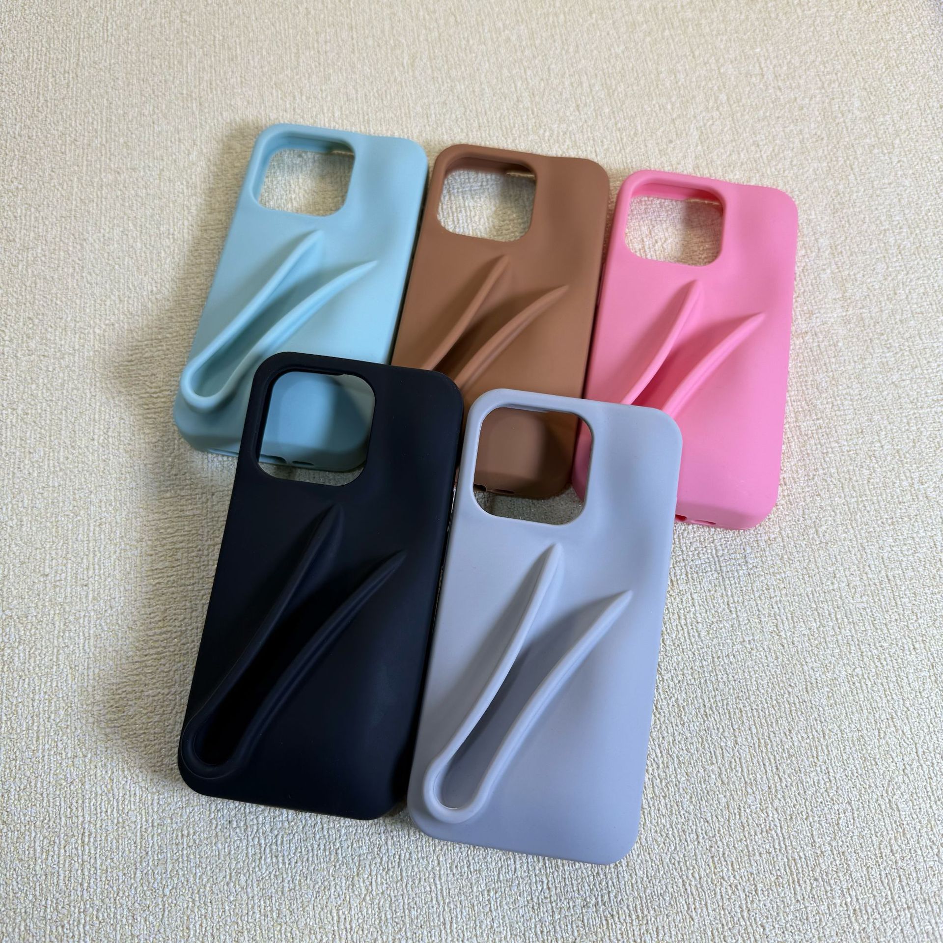 Hailey's style phone case that can hold lipstick, iPhone 15, Apple 14 Pro, lipstick, silicone, and 16 Pro Max.