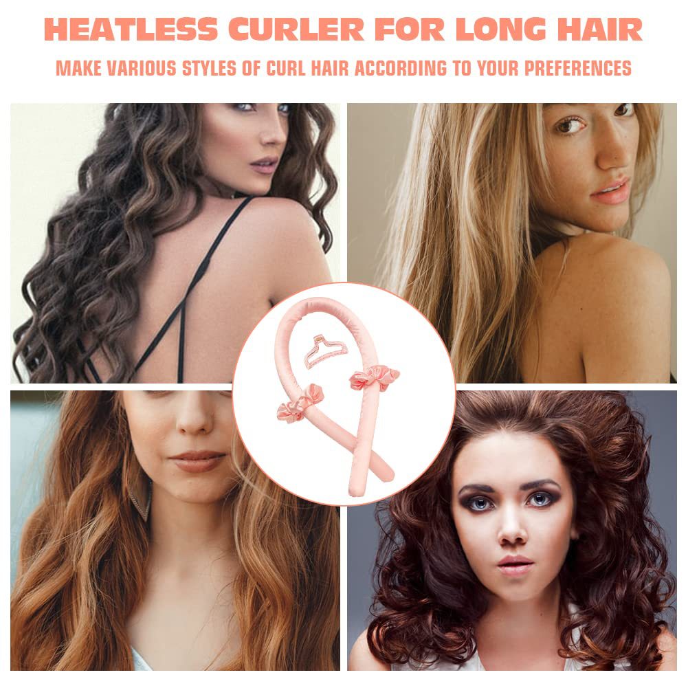 Foreign trade, cross-border e-commerce, Amazon best-selling lazy sleeping curling iron, sponge-type heatless curling iron for big waves.