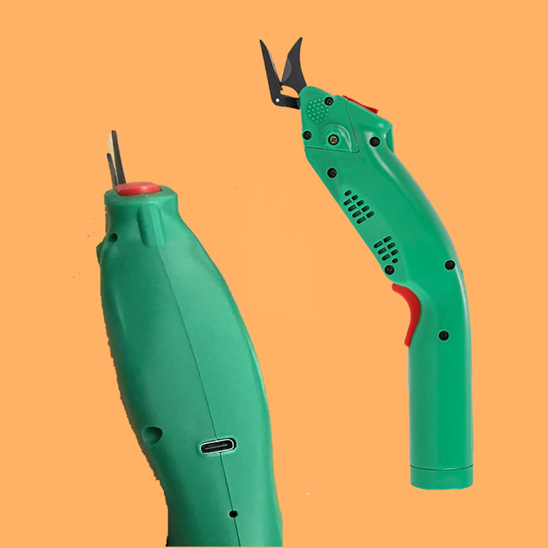 Handheld electric scissors, leather trimming and fabric cutting machine, fabric cutter, small lithium rechargeable electric scissors
