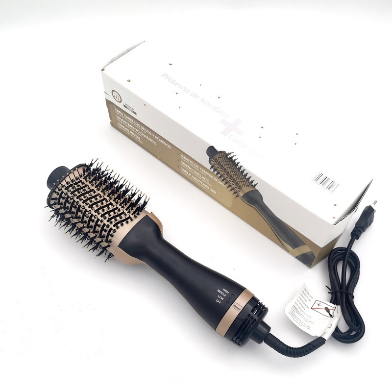 4-in-1 Hot Air Comb - Factory Direct Sales on Amazon (Cross-border E-commerce) 2-in-1 Multifunctional Negative Ion Hair Drying Comb
