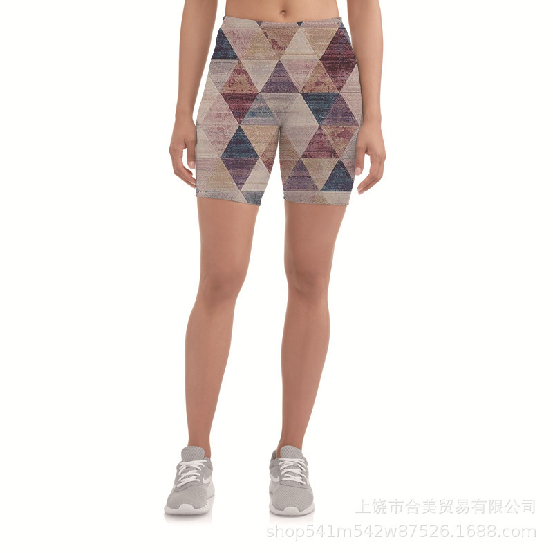 2026 Amazon AliExpress Summer Tight sports Women's breathable high-waisted yoga shorts, yoga pants one-piece consignment