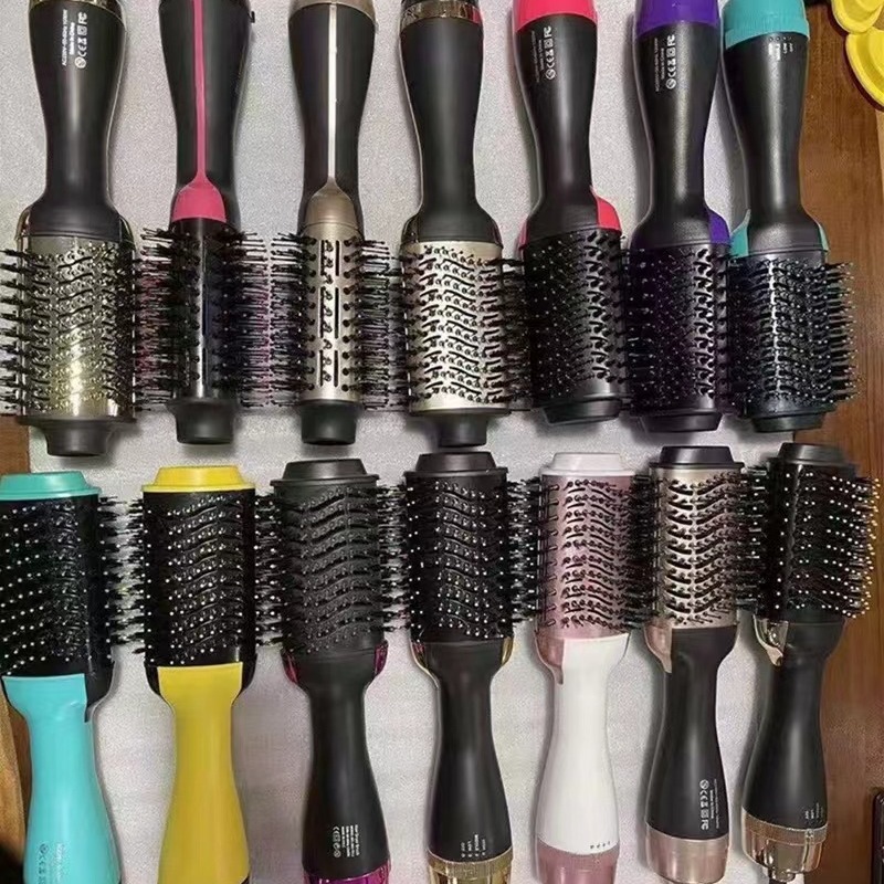 Hot-selling new cross-border hot air comb, high-power hair dryer, three-in-one electric heating curler, multi-functional hair dryer.