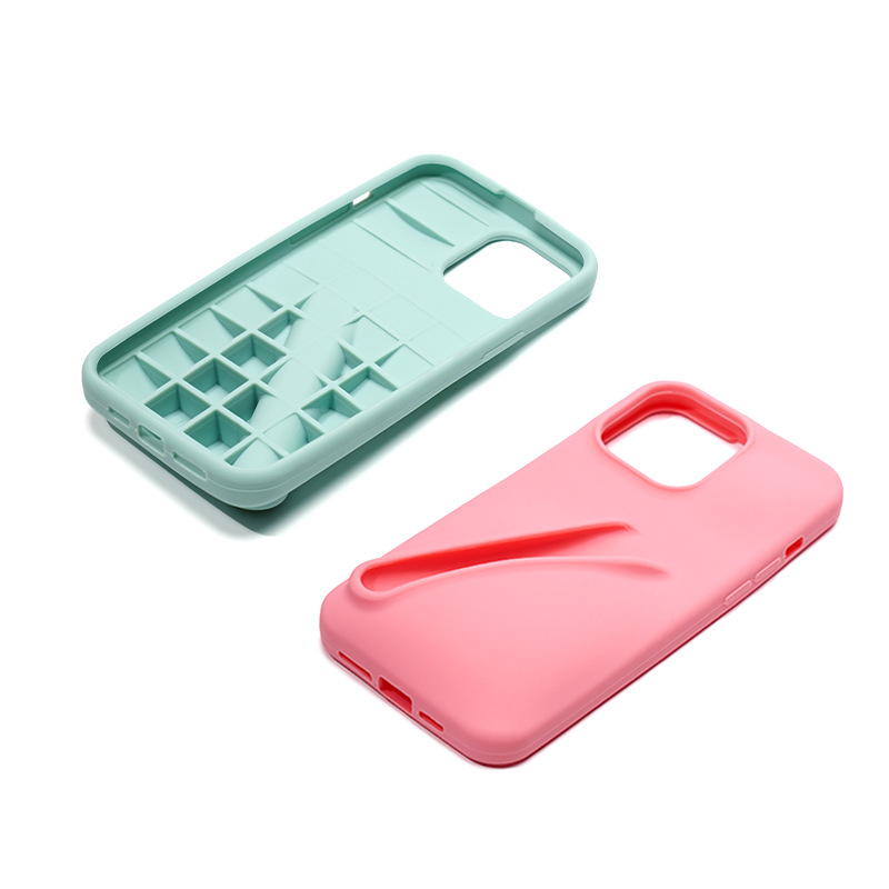 Hailey Bieber's 3D liquid silicone apple lipstick phone case, Rhode lipstick phone case.