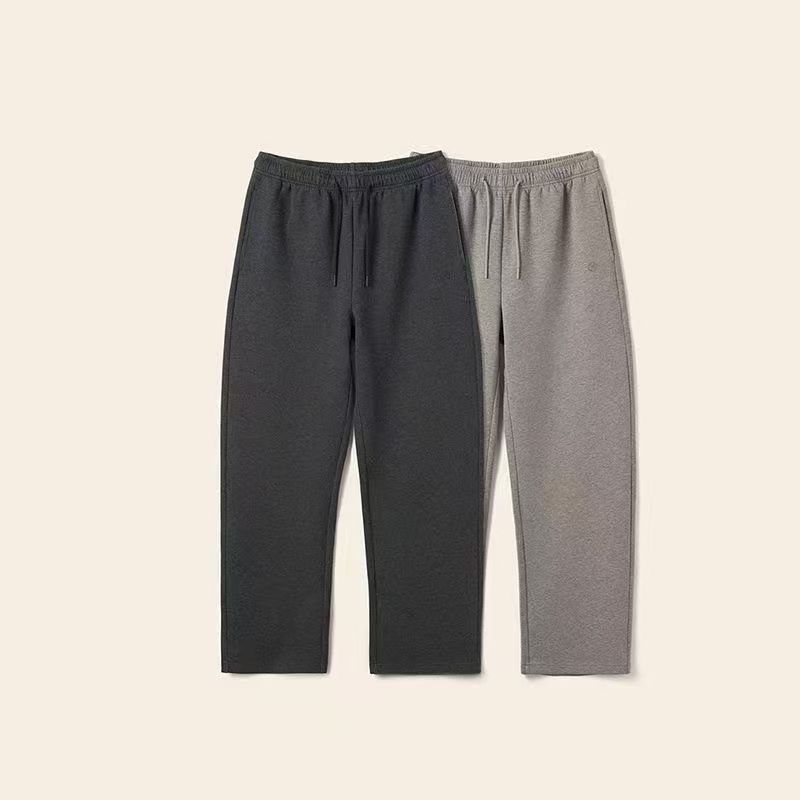 New Spring/Summer 2026 simple solid color casual straight-leg pants, loose and trendy long pants, versatile casual pants for men