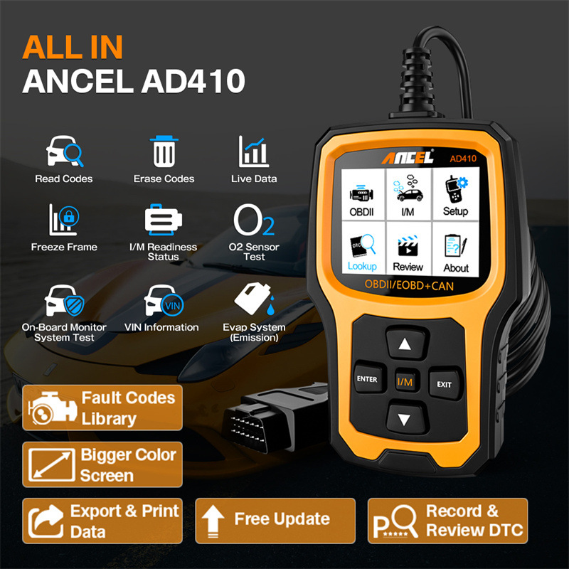 Ancel AD410 OBD2 Diagnostic Tool Automotive Scanner