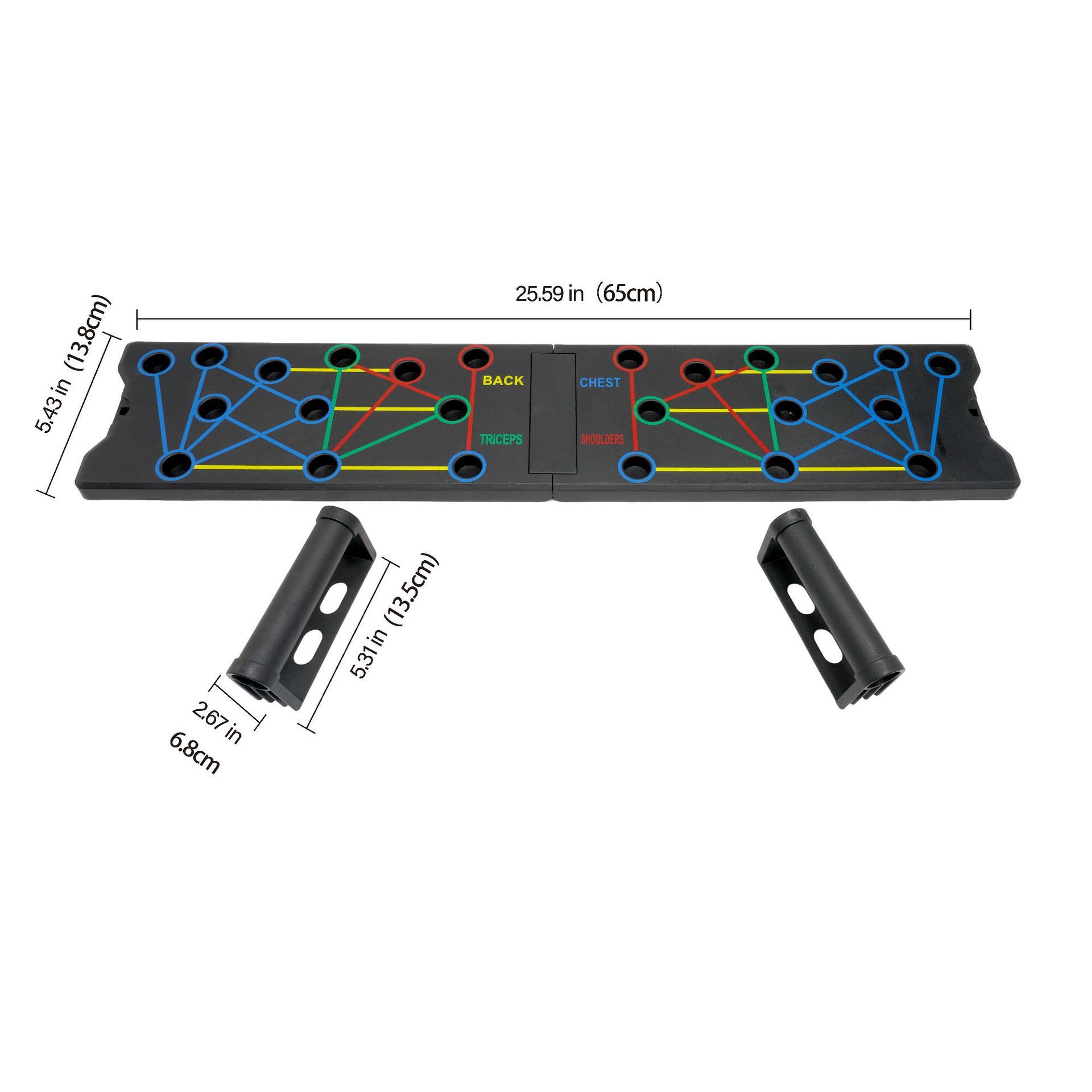 Cross-border push-up board with hidden handles, multi-functional push-up training board, home and dormitory push-up support
