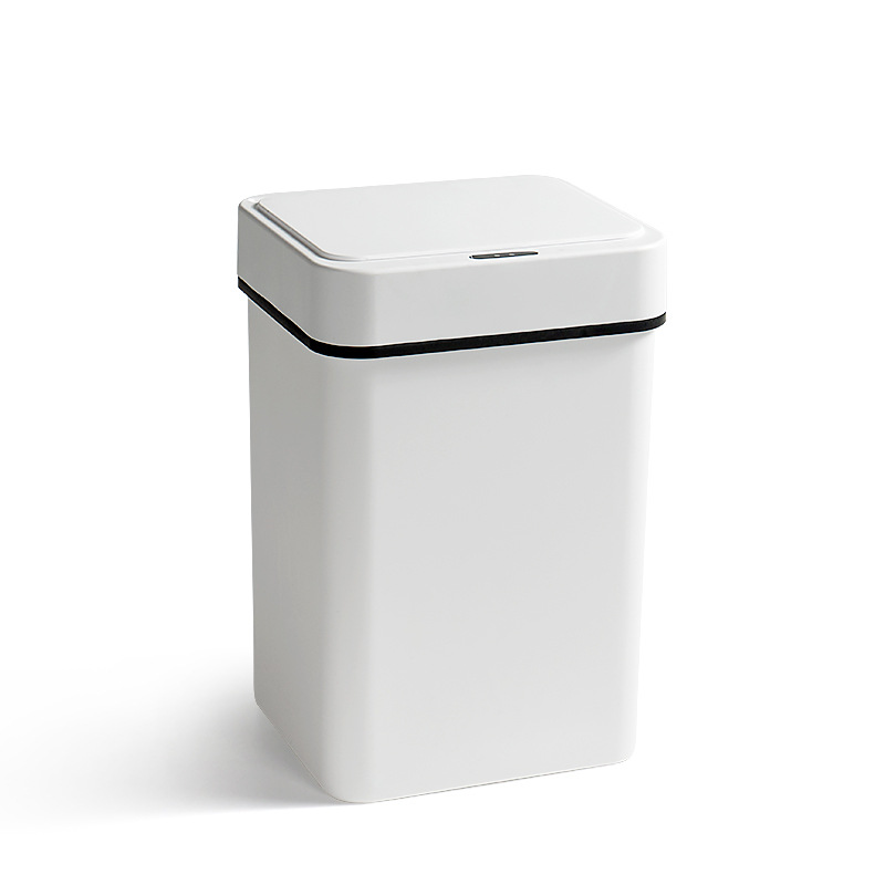 New cross-border smart sensor trash can, 15L for household sealing and odor control, with a lid for the gap between the living room, toilet and bathroom