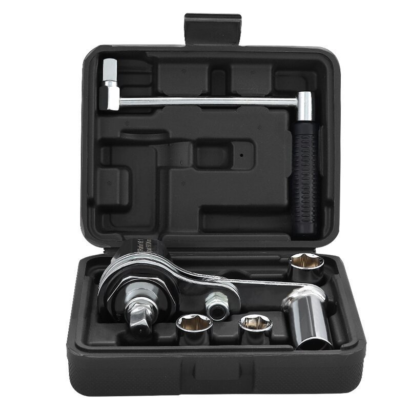 Car-mounted hex socket wrench, a tool for removing lug nuts from sedans and off-road vehicles.