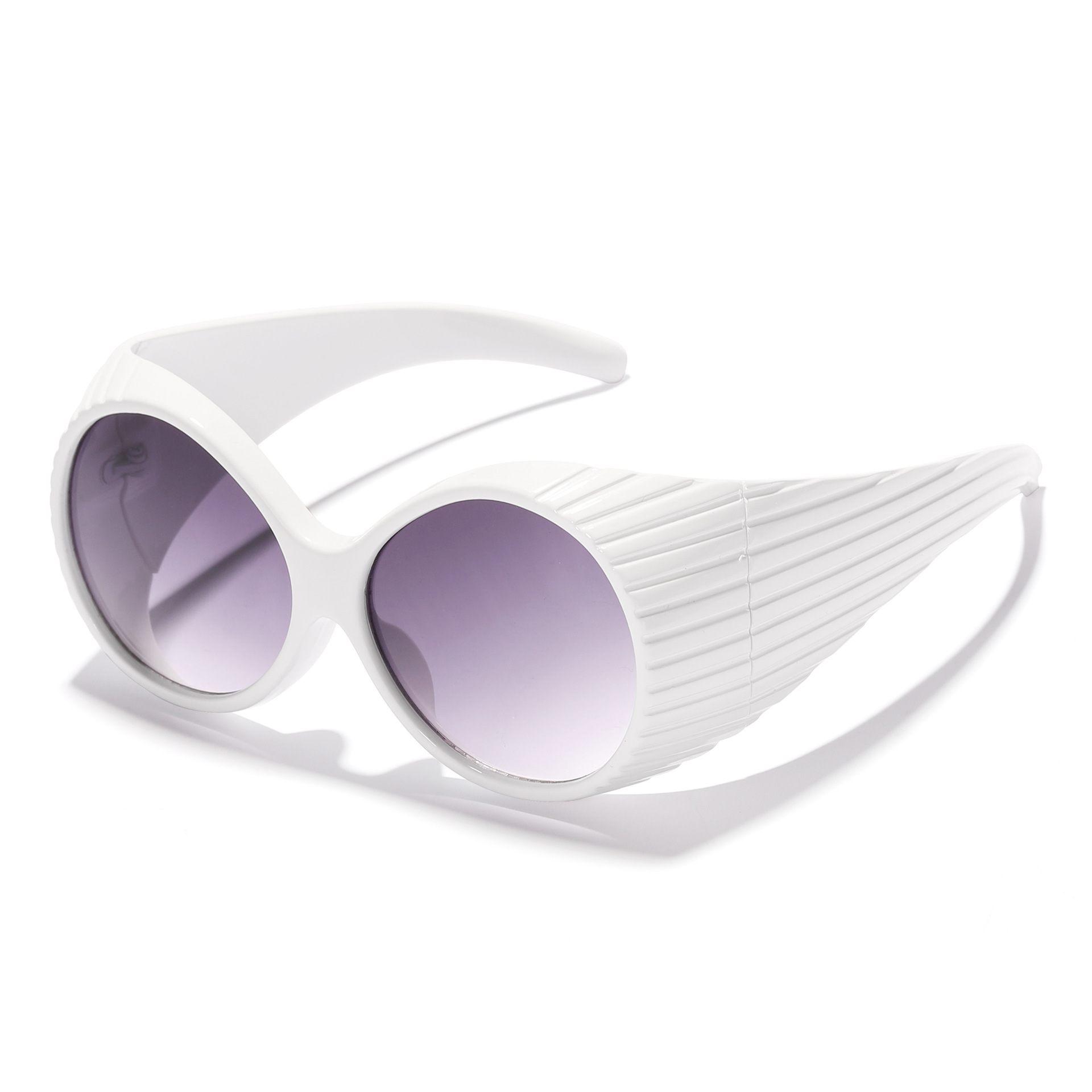 New cross-border style large-frame round sunglasses, European and American fashion sunglasses, retro punk YK sunglasses