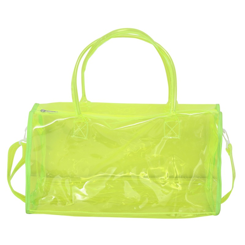 Hot-selling large-capacity transparent crossbody bag, unisex lightweight travel bag, swimming and fitness PVC waterproof storage bag.