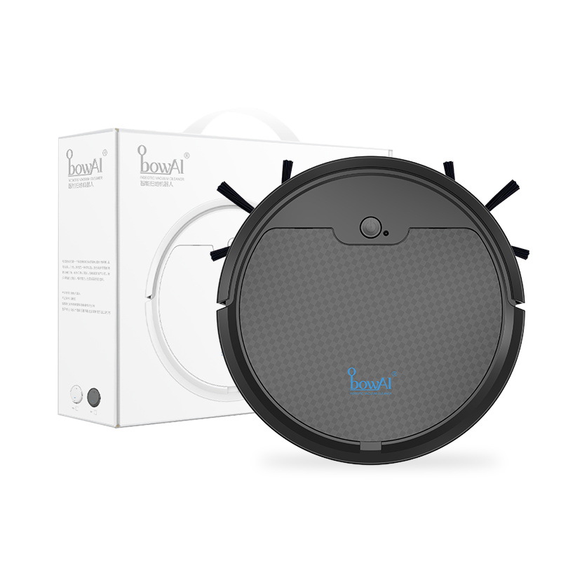 Oubao robotic vacuum cleaner, a lazy home vacuum cleaner with high power, automatic recharging, sweeping, mopping, and vacuuming app, featuring six functions.